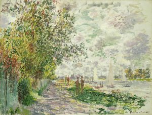 La ribera en Gennevilliers, c.1875 de Claude Monet